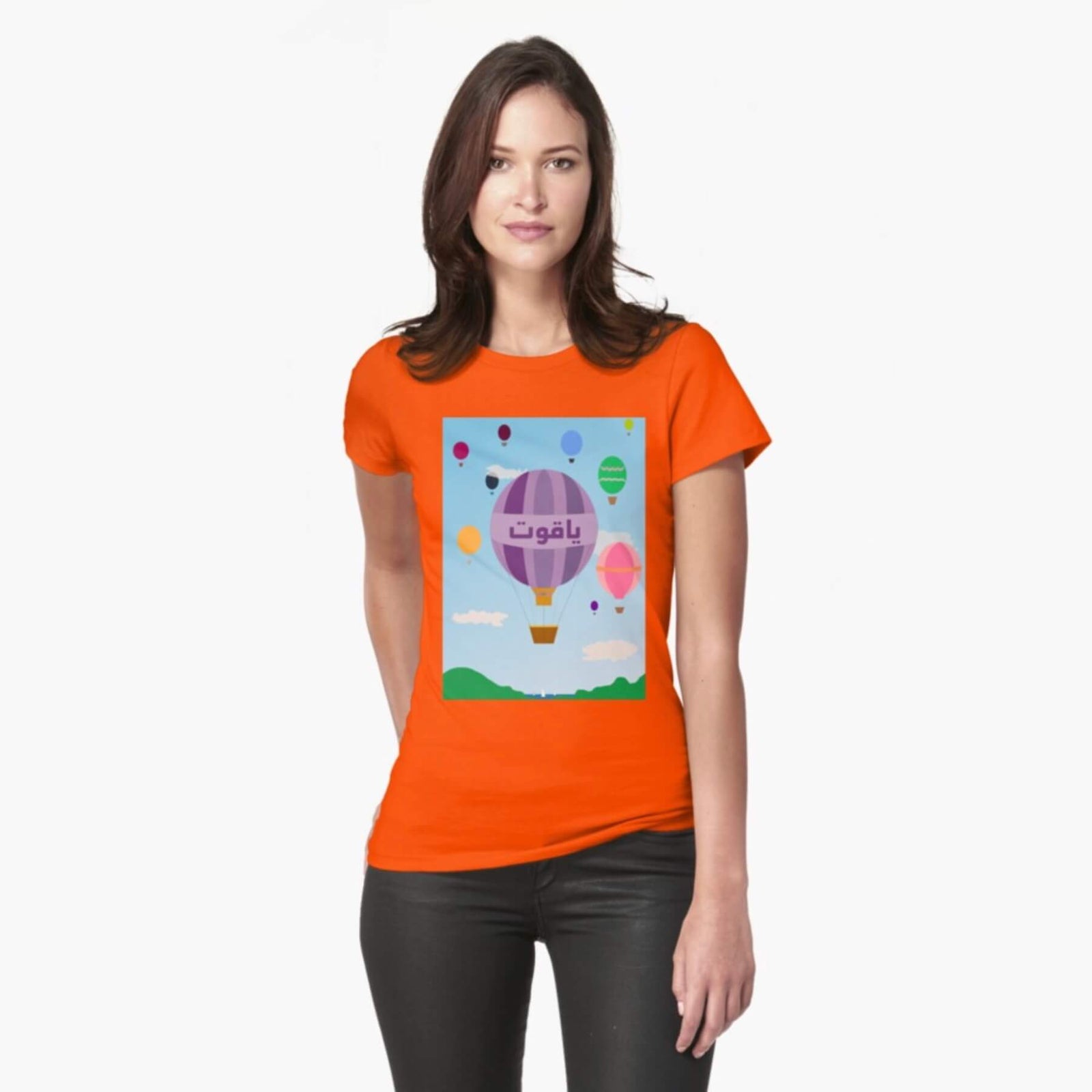 'Ballooning' fitted t-shirt