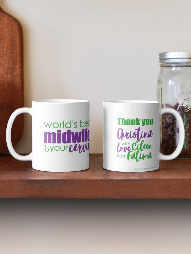 'You Choose' colourful personalised mug: custom quotation/message