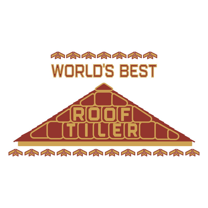 No one knows just how important a good roof tiler is... until the roof leaks. Thank the guy that does the job well with this exclusive Haluna Happy Names 'World's Best Roof Tiler' graphical roof design in deep terracotta (of course) and plated with gold.