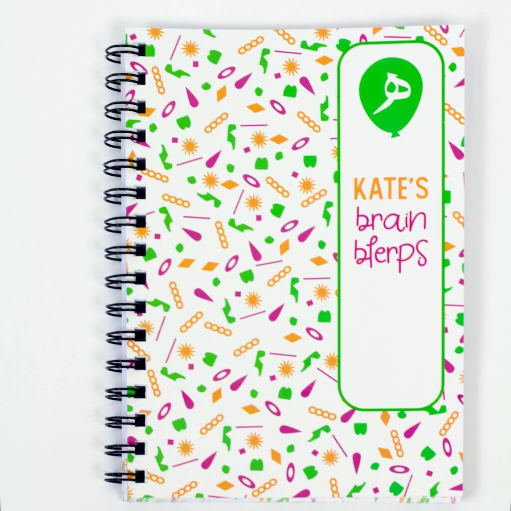 Custom branded premium spiral-bound notebook—personalised