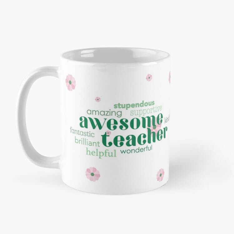 5 Mug Bundle of Personalised Teacher Appreciation Mugs