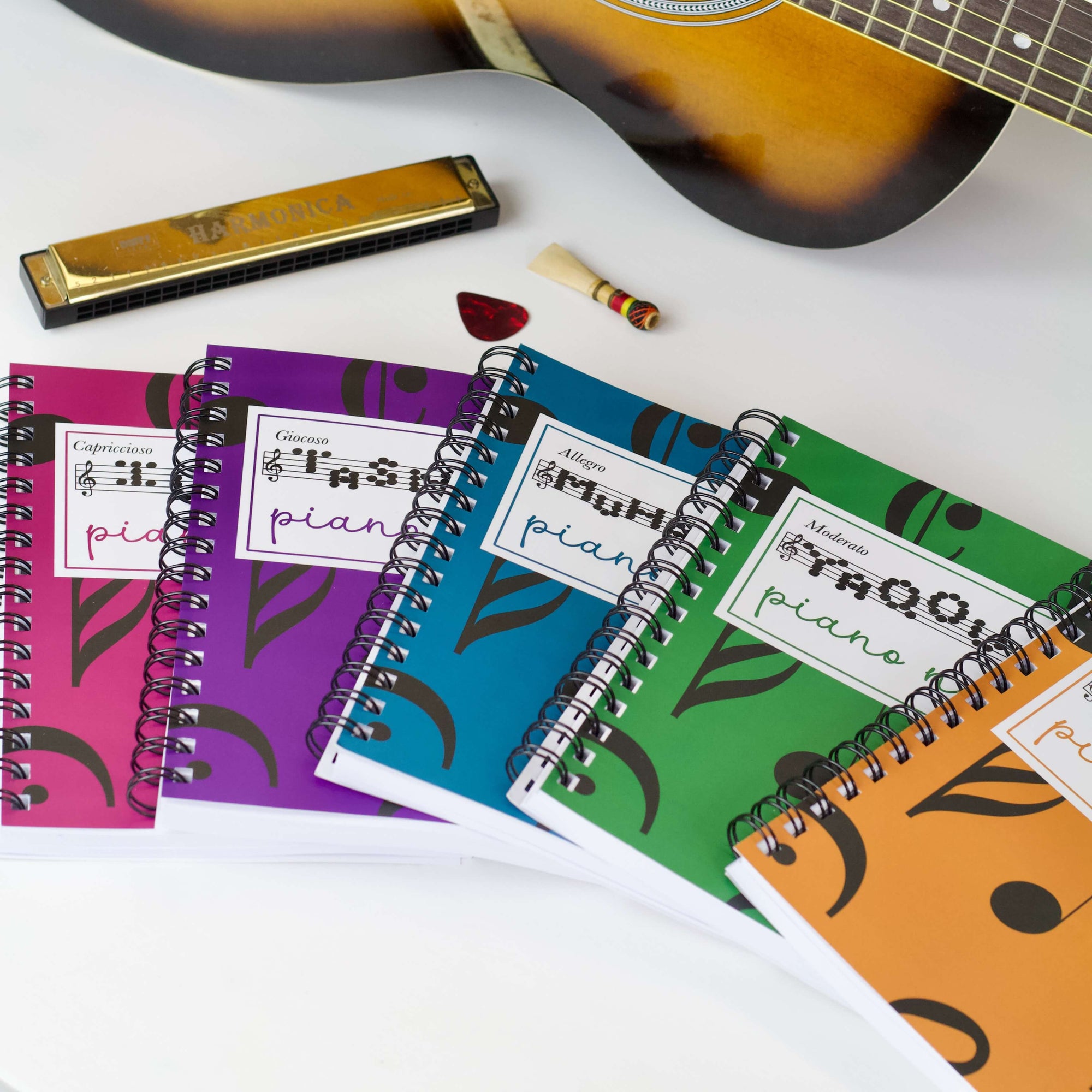 'Musically' personalised music lesson and practice notebook