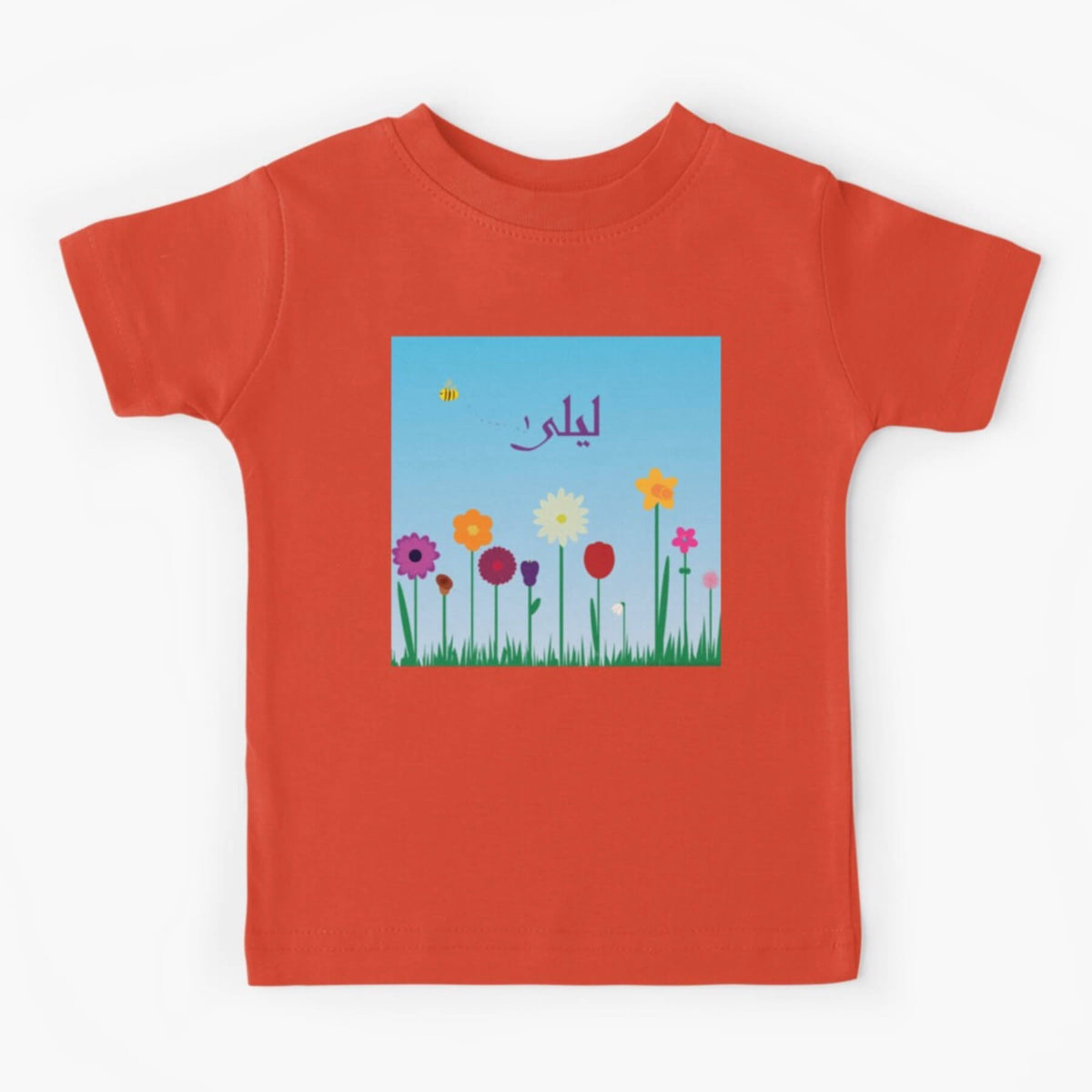 &#39;Flower Patch&#39; personalised T-shirt for 2–14s