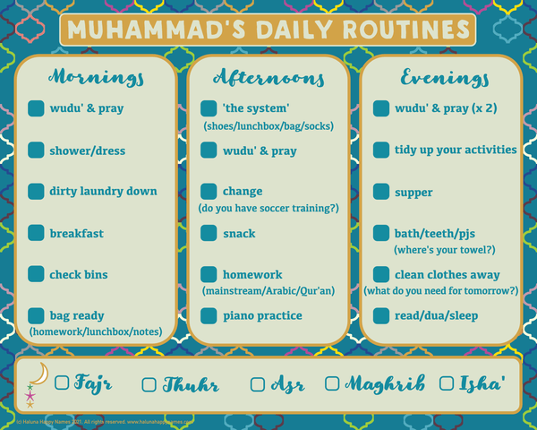 'Maroc Magic' Personalised Routine Tracker | 2-day turnaround | Sydney ...