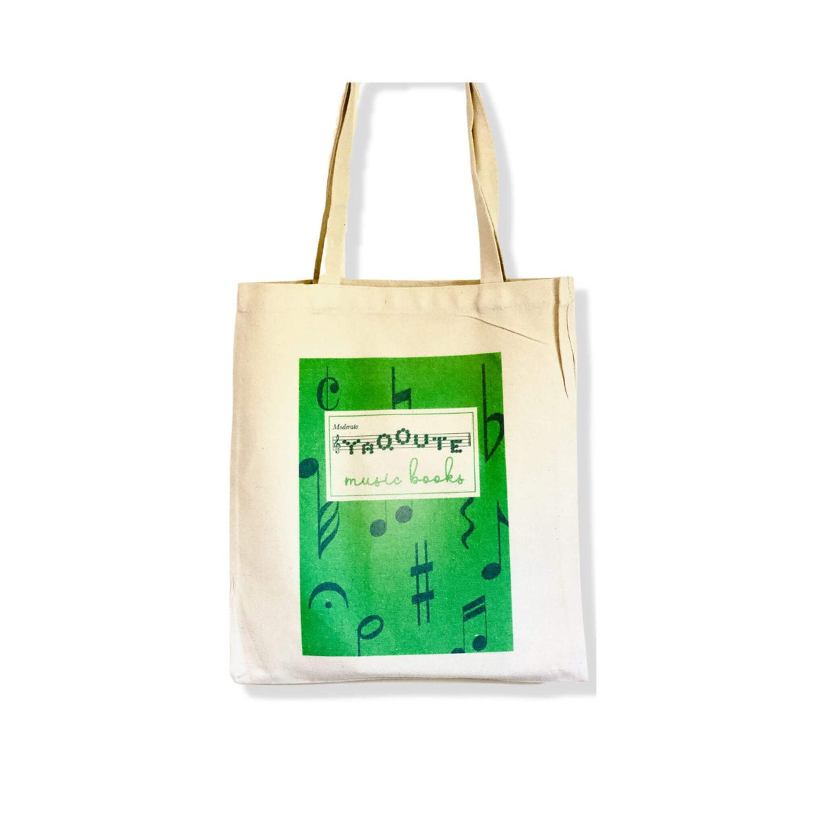 &#39;Musically&#39; personalised canvas tote music bag