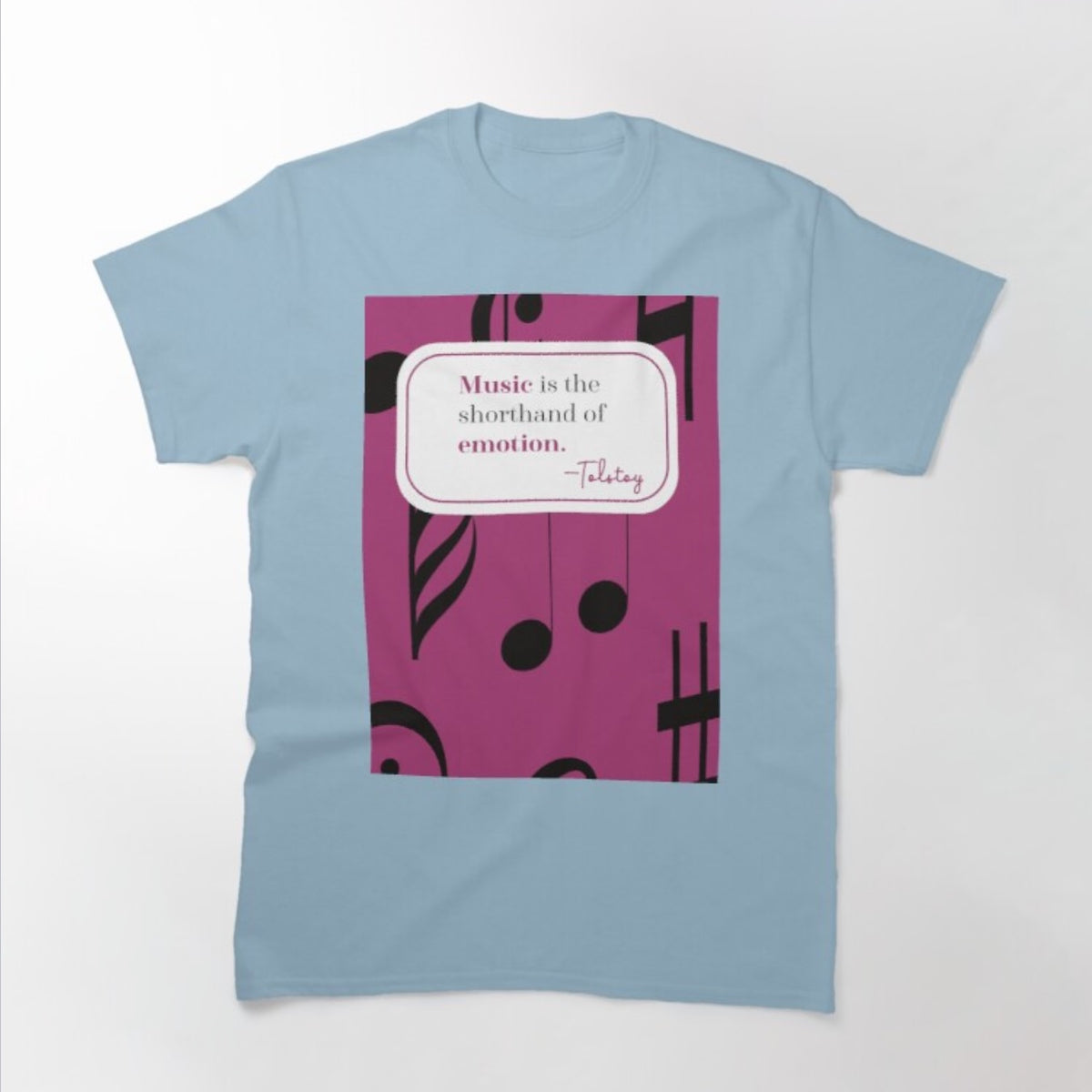 &#39;Musically Quotes&#39; classic T-shirt for biggies