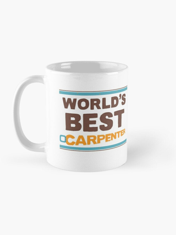 &#39;World&#39;s Best Carpenter&#39; personalised mug