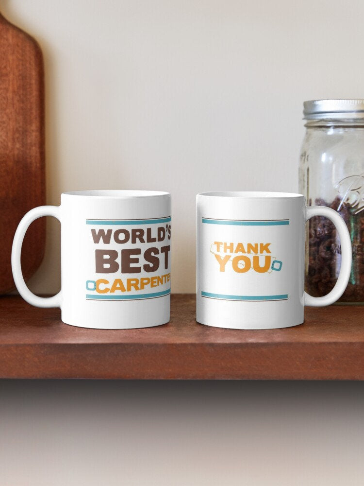 &#39;World&#39;s Best Carpenter&#39; personalised mug